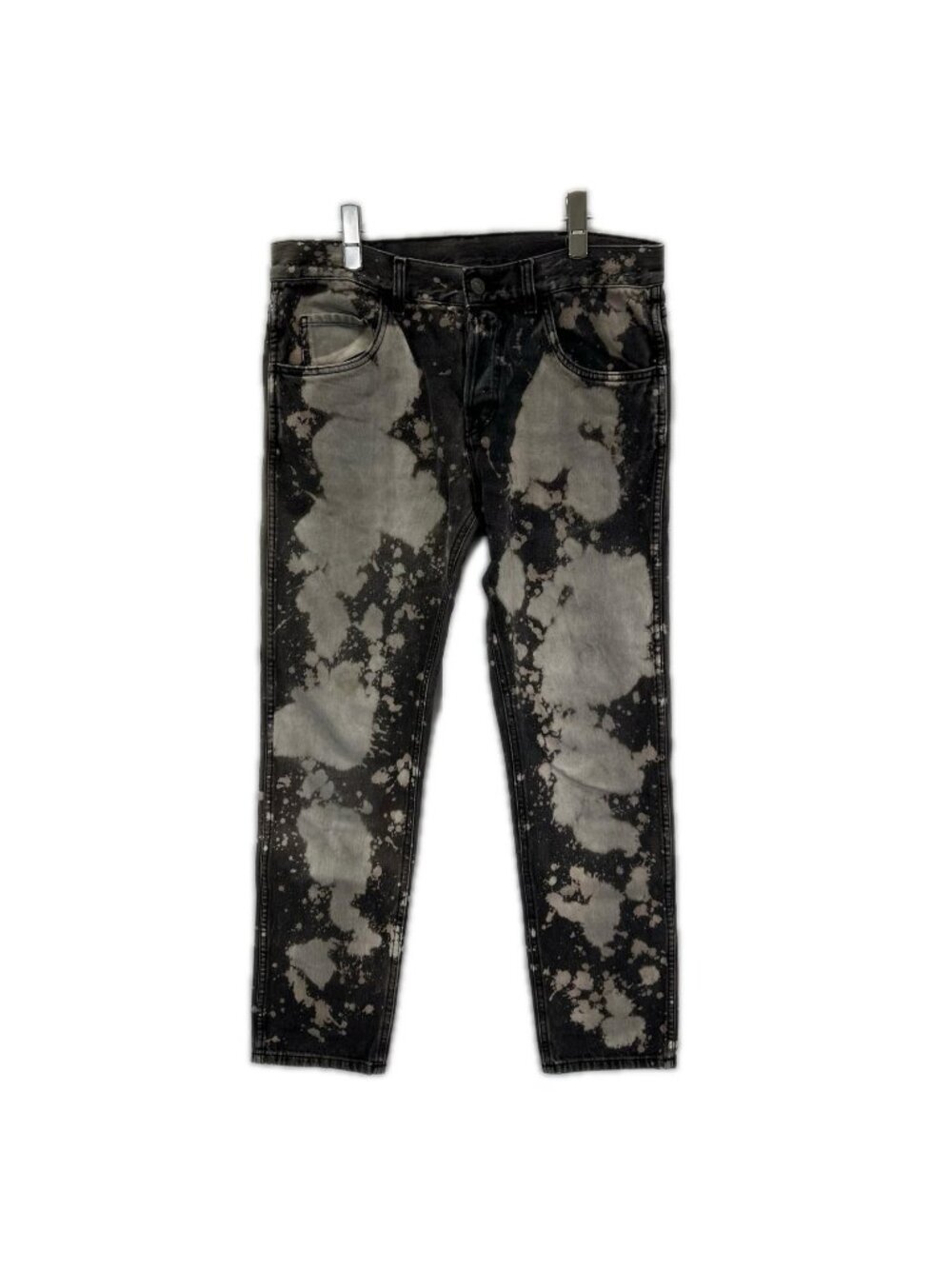 Gucci Gray Bleached Denim Pants 32 Jeans